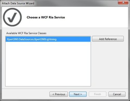 LightSwitch designer - Choose a WCF Ria Service