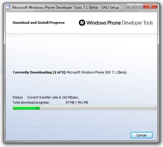 Download windows phone developer tools january 2011 update from.